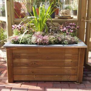 Forest Garden Forest Cambridge Wooden Garden Planter 3'3x1'8 (1x0.5m)