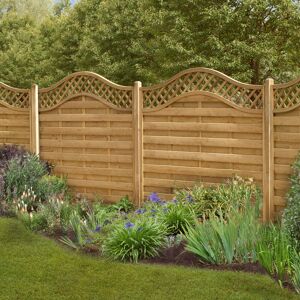 Forest Garden Forest 6' x 4' Europa Prague Pressure Treated Decorative Fence Panel (1.8m x 1.2m)