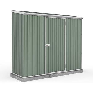 7'5 x 2'7 Absco Space Saver Pent Metal Shed - Pale Eucalyptus (2.26m x 0.79m)