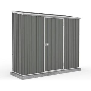 7'5 x 2'7 Absco Space Saver Pent Metal Shed - Grey (2.26m x 0.79m)