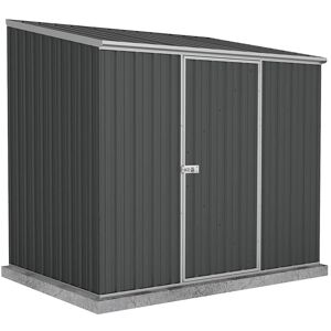 7'5 x 5' Absco Space Saver Pent Metal Shed - Dark Grey (2.26m x 1.52m)