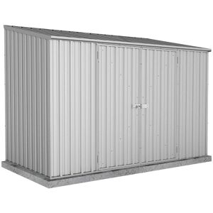 10' x 5' Absco Space Saver Double Door Metal Shed - Zinc (3m x 1.52m)