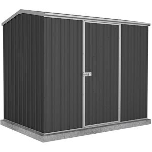 7'5 x 5' Absco Premier Titanium Reverse Apex Metal Shed - Dark Grey (2.26m x 1.52m)