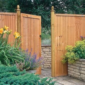 Forest Garden Forest 3' x 6' Wooden Board Side Garden Gate (0.91m x 1.83m)