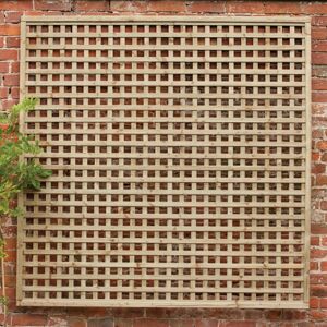 Forest Garden Forest 6' x 3' Premium Framed Decorative Contemporary Square Garden Trellis (1.8m x 0.9m)