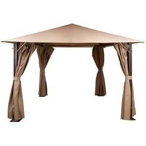 10' x 10' Glendale Venice Mocha Heavy Duty Square Garden Gazebo (3m x 3m)