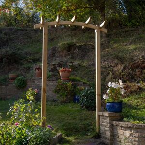 Forest Garden Forest Hanbury Dome Top Wooden Garden Pergola Arch 4'5 x 1'8