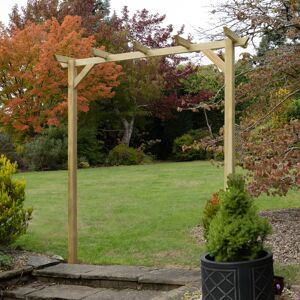 Forest Garden Forest Hanbury Flat Top Wooden Garden Pergola Arch 6'10 x 1'8