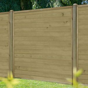 Forest Garden Forest 6' x 6' Pressure Treated Tongue and Groove Fence Panel (1.83m x 1.83m)