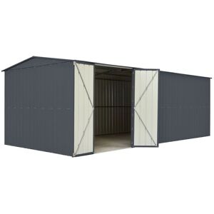 10' x 23' Globel Double Door Workshop - Athracite Grey (2.9m x 7m)