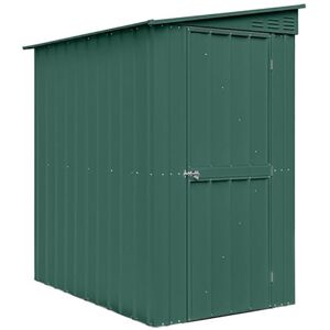 4' x 6' Globel Heritage Green Lean-To Metal Shed (1.24m x 1.8m)