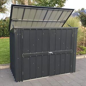 Globel 6' x 3' Metal Double Bin Store (1.7m x 0.9m)