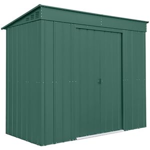 8' x 4' Globel Heritage Green Pent Metal Shed (2.42m x 1.24m)