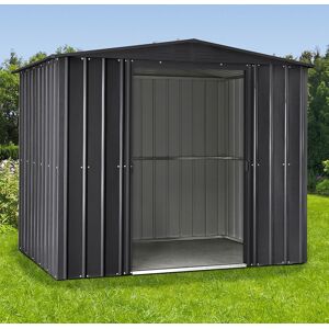 8' x 5' Globel Anthracite Grey Metal Shed (2.45m x 1.54m)