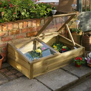 Forest Garden 3'7 x 2'1 Forest Large Wooden Cold Frame (1.09m x 0.63m)