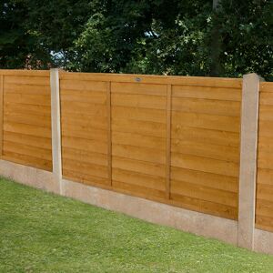Forest Garden Forest 6' x 3' Straight Cut Overlap Fence Panel (1.83m x 0.91m)