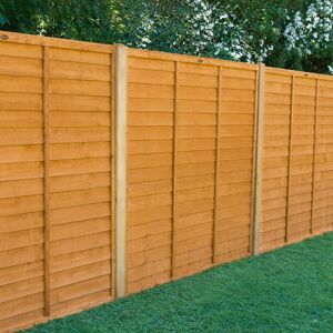 Forest Garden Forest 6' x 5' Straight Cut Overlap Fence Panel (1.83m x 1.52m)