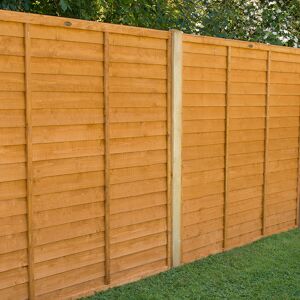 Forest Garden Forest 6' x 6' Straight Cut Overlap Fence Panel (1.83m x 1.83m)