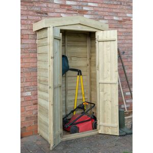 Forest Garden 3'7 x 1'8 Forest Tall Apex Wooden Garden Storage Tool Store - Outdoor Patio Storage (1.1m x 0.5m)