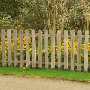 Forest Garden Forest 6' x 3' Heavy Duty Pressure Treated Pale Picket Fence Panel (1.8m x 0.9m)