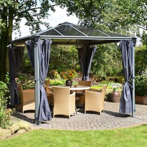 Palram Canopia Gazebo Curtains for Milano 4300 and Martinique 5000 Garden Gazebos