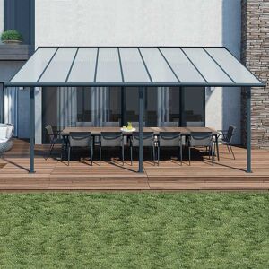 30'x10' (9x3m) Palram Canopia Sierra Grey Patio Cover