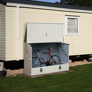 6'x3' (1.8x0.9m) Trimetals Cream 'Protect.a.Cycle' Secure Garden Storage