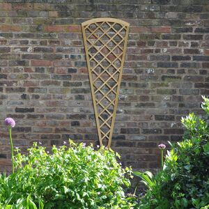 Forest Garden 6' x 2' Forest Hidcote Decorative Diamond Lattice Fan Trellis (1.8m x 0.61m)