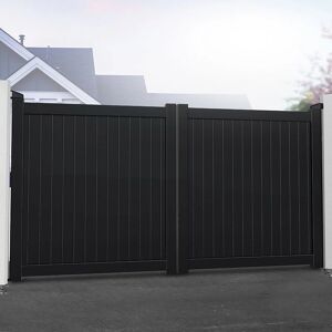 Readymade Gates Devon Premium Aluminium Driveway Double Gates - Black