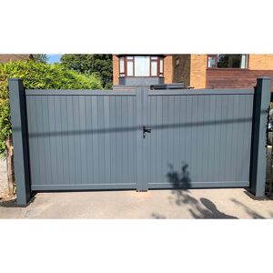 Readymade Gates Devon Premium Aluminium Driveway Double Gates - Grey