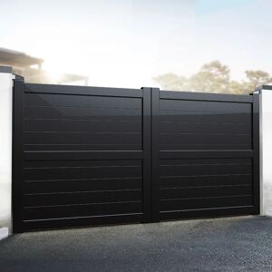 Readymade Gates Exeter Premium Aluminium Driveway Double Gates - Black