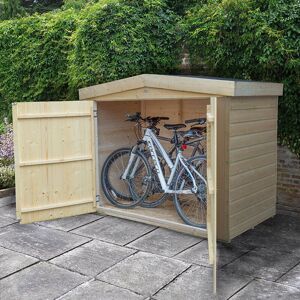 Forest Garden 6'6 x 2'7 Forest Shiplap Large Double Door Apex Garden Storage - Outdoor Bike / Mower Store (1.9m x 0.81m)