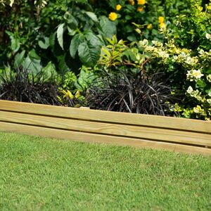 Forest Garden Forest Slatted Edging 1.2m (3 Pack)