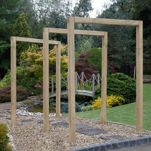 Forest Garden Forest Sleeper Garden Arch Set 5'3 x 0'4 (3PK)