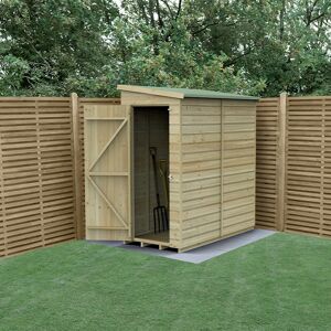 Forest Garden 6' x 3' Forest Beckwood 25yr Guarantee Shiplap Pressure Treated Windowless Pent Wooden Shed (1.88m x 1.02m)