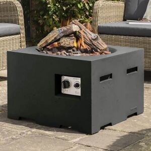 Happy Cocoon Small Black Square Gas Patio Heater