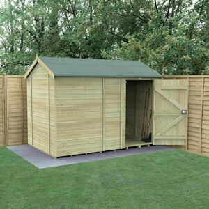 Forest Garden 10' x 6' Forest Timberdale 25yr Guarantee Tongue & Groove Pressure Treated Windowless Reverse Apex Shed (3.06m x 1.98m)