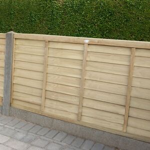 Forest Garden Forest 6' x 4' Pressure Treated Overlap Fence Panel (1.83m x 1.22m)