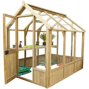 Forest Garden 8'x6' Forest Vale Victorian Wooden Greenhouse (2.4x1.8m) - Installation Included