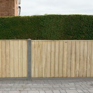 Forest Garden Forest 6' x 3' Pressure Treated Vertical Closeboard Fence Panel (1.83m x 0.92m)