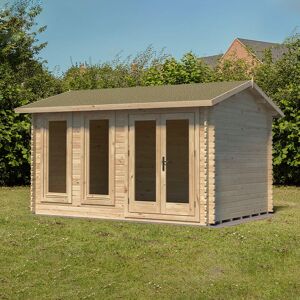 Forest Garden Forest Chiltern 4m x 3m Log Cabin (34mm) - Single Glazed