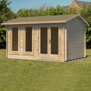 Forest Garden Forest Chiltern 4m x 3m Log Cabin (34mm) - Double Glazed