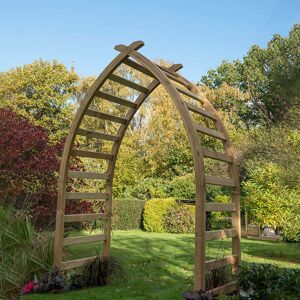 Forest Garden Forest Whitby Wooden Garden Arch 7'x5'