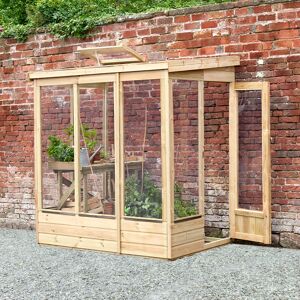 Forest Garden 4' x 6' Forest Wallscape Lean To Greenhouse with Open Back (1.28m x 1.93m) Forest Garden 4' x 6' Forest Wallscape Lean To Greenhouse with Open Back (1.28m x 1.93m)