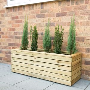 Forest Garden Forest Linear Long Wooden Garden Planter 4'x1' (1.2x0.4m)