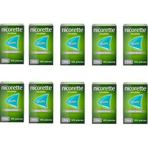 Nicorette Nicotine Gum 4mg - 105 Pieces - Quit Smoking Support Nicorette Nicotine Gum 4mg - 105 Pieces - Quit Smoking Support