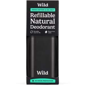 Wild Fresh Cotton & Sea Salt Deodorant with Black Case Starter Pack