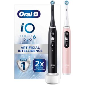 Oral B Oral-B iO6 Black Lava & Pink Sand Electric Toothbrush Duo