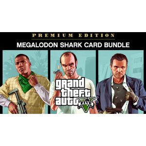 Rockstar Games GRAND THEFT AUTO V: PREMIUM EDITION &amp; Megalodon Shark Card Bundle