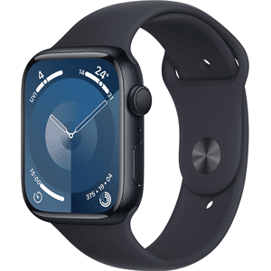 Apple Watch Series 9 45MM Aluminium GPS - Brand New - Midnight Aluminium Case with Midnight Sport Band - M/L